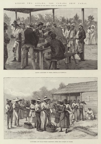 İki Okyanusun Ötesinde, Panama Gemi Kanalı by William Heysham Overend