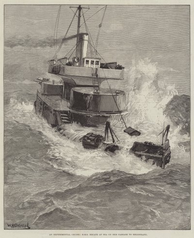 Deneysel Bir Yolculuk, HMS Hekate Denizde Heligoland
