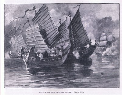 MS 1841 Çin hurdalarına saldırı by William Heysham Overend