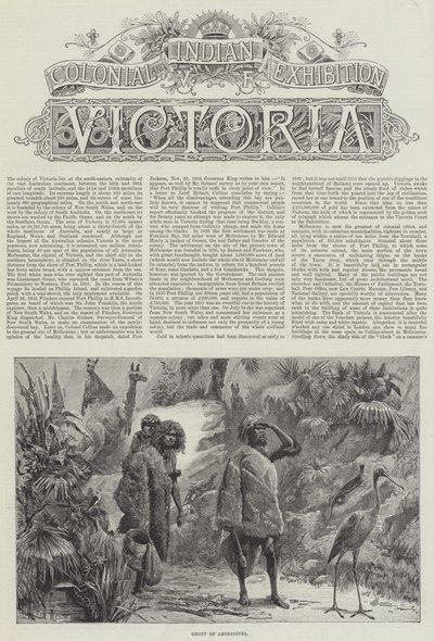 Sömürge ve Hint Sergisi, Victoria by William Heysham Overend