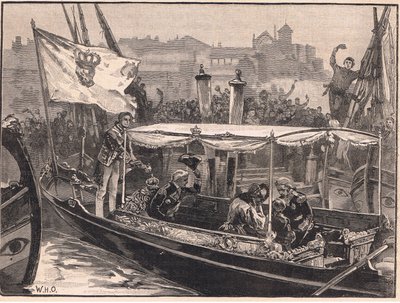 Portekiz kraliyet ailesinin uçuşu by William Heysham Overend