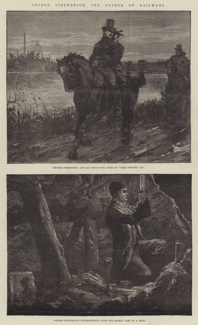Demiryollarının Babası George Stephenson by William Heysham Overend