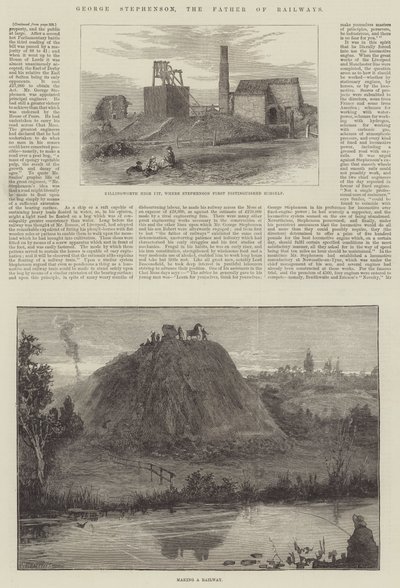 Demiryollarının Babası George Stephenson by William Heysham Overend