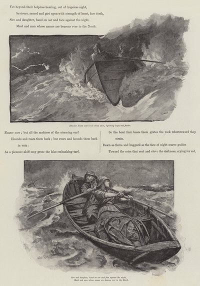 Grace Darling, AC Swinburne tarafından by William Heysham Overend
