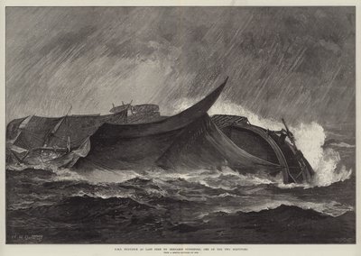 HMS Eurydice En Son İki Hayatta Kalandan Biri Benjamin Cuddiford tarafından görüldü by William Heysham Overend