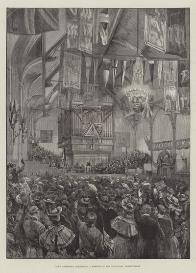 Lord Salisbury, Londonderry, Guildhall