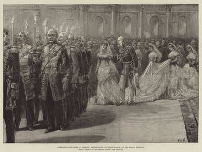 Kraliyet Düğününde Berlin, Fackel-Tanz veya Meşale Dansı'nda Evlilik Şenlikleri by William Heysham Overend