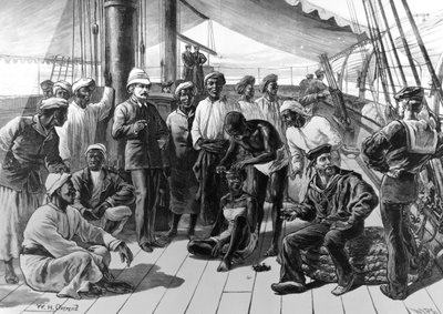 Bay Stanley ve bazı Afrikalı takipçileri, HMS Industry