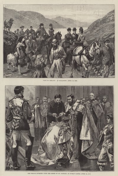 İrlanda Kraliyet Ziyareti by William Heysham Overend