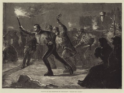 Torchlight tarafından Serpantin üzerinde paten, Liderimi Takip Edin by William Heysham Overend
