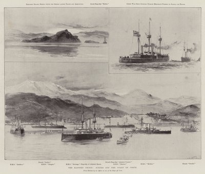 Doğu Krizi, Girit Sahili Açıklarında Sahneler by William Heysham Overend