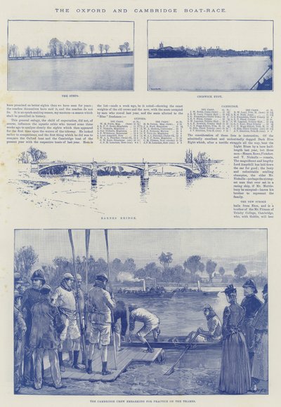 Oxford ve Cambridge Tekne Yarışı by William Heysham Overend