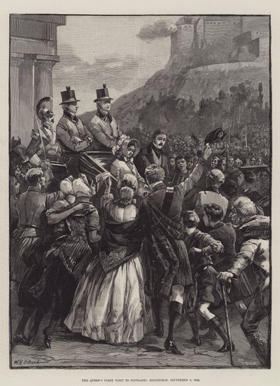 Kraliçe'nin İskoçya'ya İlk Ziyareti, Edinburgh, 3 Eylül 1842 by William Heysham Overend