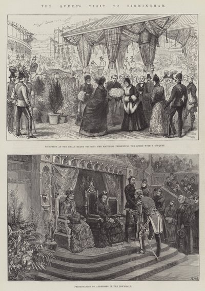 ಬರ್ಮಿಂಗ್ಹ್ಯಾಮ್ ಟರ್ಕಿಗೆ ರಾಣಿಯ ಭೇಟಿ by William Heysham Overend