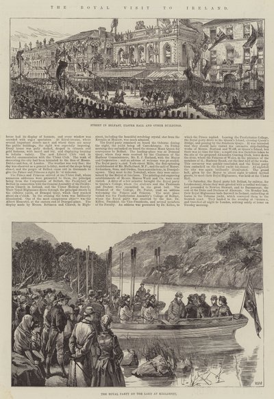 İrlanda Kraliyet Ziyareti by William Heysham Overend