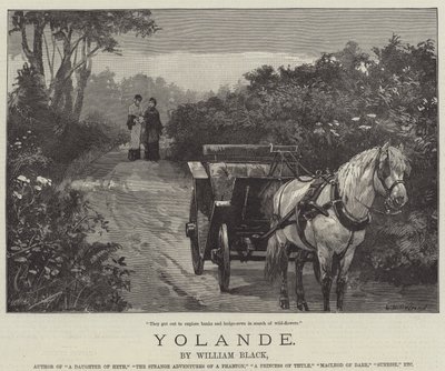 Yolande, William Black by William Heysham Overend