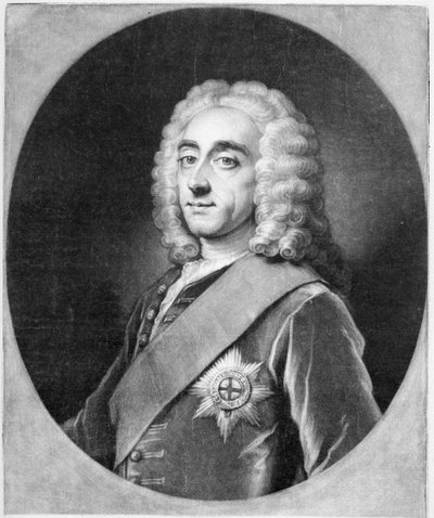 John Simon tarafından kazınmış Philip Dormer Stanhope by William Hoare