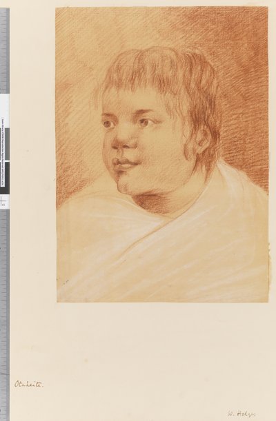 Sayfa 18 Yerli Otaheite, 1768-75 (kırmızı ve beyaz tebeşir) by William Hodges