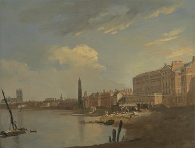 Thames ve Adelphi by William Hodges