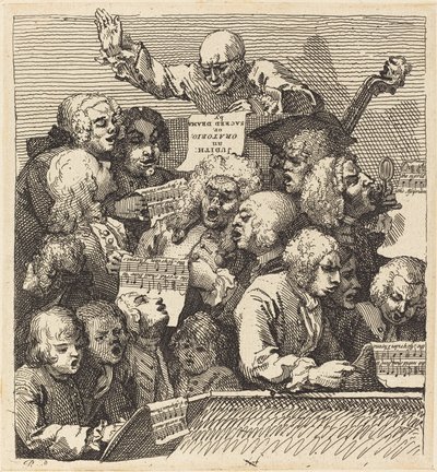 Şarkıcılar Korosu by William Hogarth