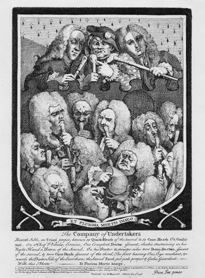 Hekimlere Danışma, 1736 by William Hogarth