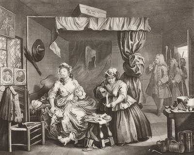 Bir Fahişe S İlerleme / Bir Fahişenin Yolu, Sayfa 3: Tutuklama. 1732 by William Hogarth