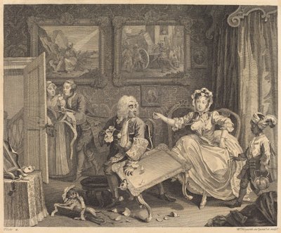 Bir Fahişenin İlerlemesi: pl.2 by William Hogarth