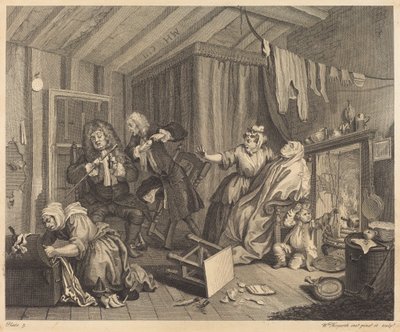 Bir Fahişenin İlerlemesi: pl.5 by William Hogarth