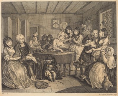 Bir Fahişenin İlerlemesi: pl.6 by William Hogarth