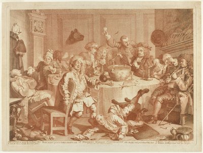 Bir Gece Yarısı Modern Sohbeti by William Hogarth