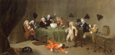 Modern Bir Gece Yarısı Konuşması, c.1732 by William Hogarth