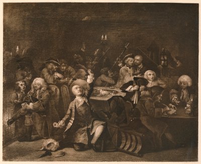 Bir Rakes İlerlemesi - 6: Oyun Evi, 1733. by William Hogarth