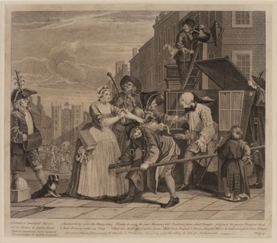 Bir Tırmık İlerlemesi, Plaka 4 by William Hogarth