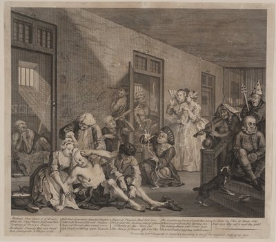 Bir Tırmık İlerlemesi, Plaka 8 by William Hogarth