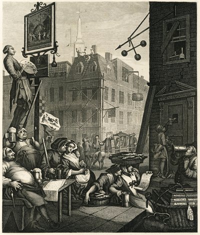 Bira Sokağı, 1751. by William Hogarth