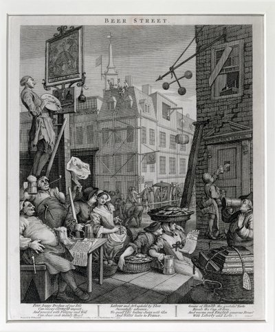 Bira Sokağı, 1751 by William Hogarth