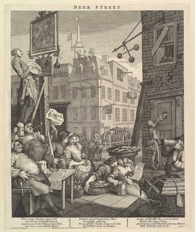 Bira Sokağı, 4 Şubat 1751. by William Hogarth