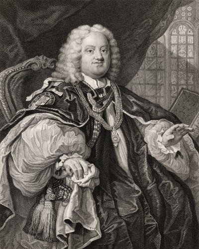 Benjamin Hoadly, engraved by Benjamin Holl (1808-84) from 