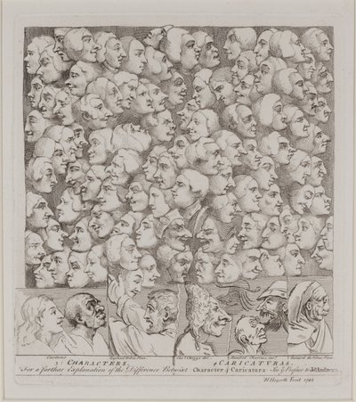 Karakterler ve Karikatürler by William Hogarth