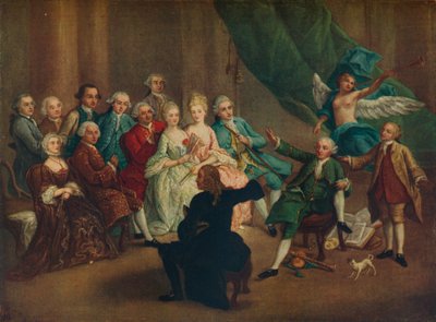 Yeşil Odada David Garrick, 18. yüzyıl by William Hogarth