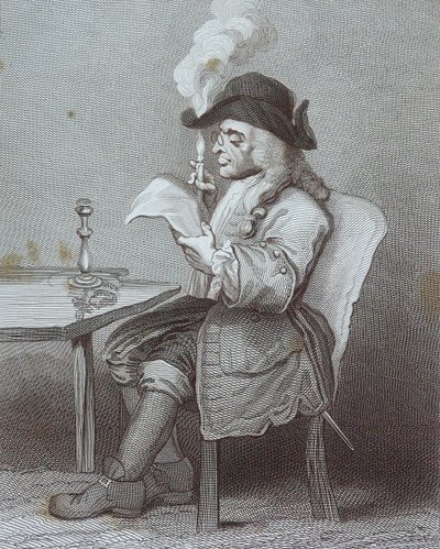 William Hogarth'ın 'Politikacı' başlıklı gravürü by William Hogarth
