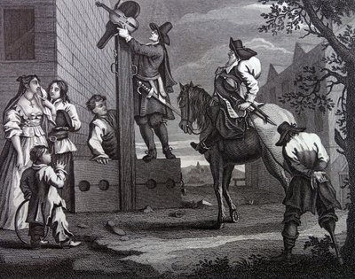 Samuel Butler'ın 'Hudibras' adlı eserinin ön kapağı by William Hogarth
