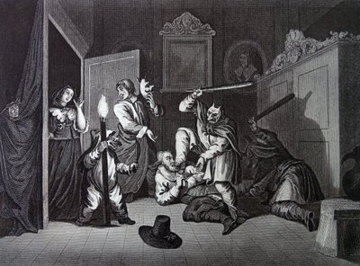 Samuel Butler'ın 'Hudibras' adlı eserinin ön kapağı by William Hogarth