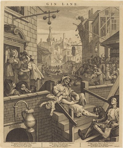 cin sokağı by William Hogarth