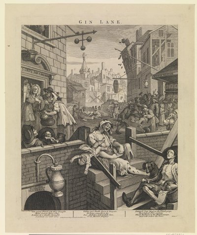 cin sokağı by William Hogarth
