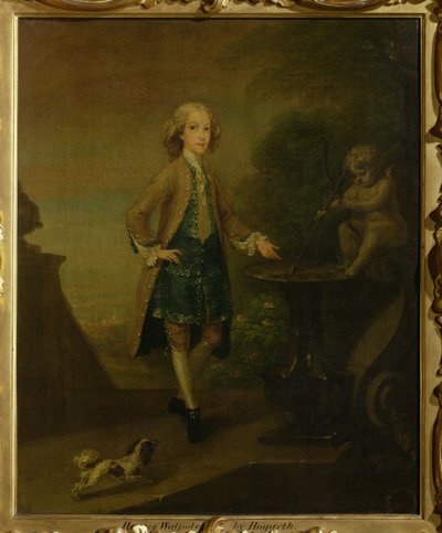Horace Walpole, 10 yaşında, 1727-8 by William Hogarth