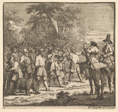 Hudibras İlk Macera Samuel Butlers için Onyedi Küçük Resim Hudibras, n..., 1721-26. by William Hogarth
