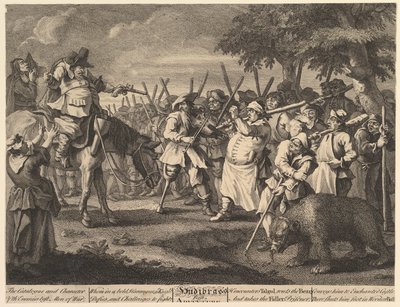 Hudibras İlk Macera Samuel Butlers Hudi için On İki Büyük Resim..., Şubat 1725-26. by William Hogarth