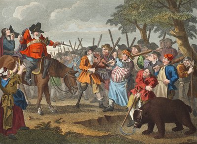 Hudibras'ın İlk Macerası, Samuel Butler'ın 'Hudibras'ından by William Hogarth