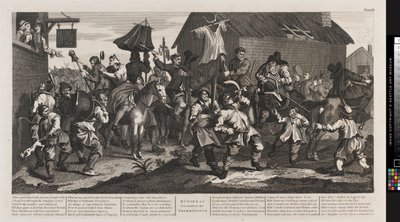 Hudibras ve Skimmington by William Hogarth
